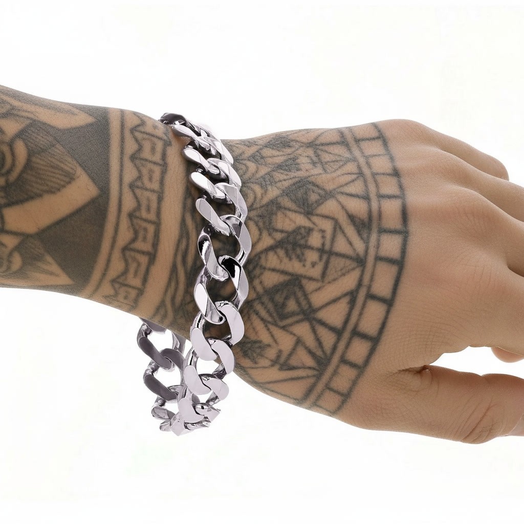 14k White Gold Bracelet Miami Cuban Chain Link | Solid 45 Grams 9″ x 12.5mm
