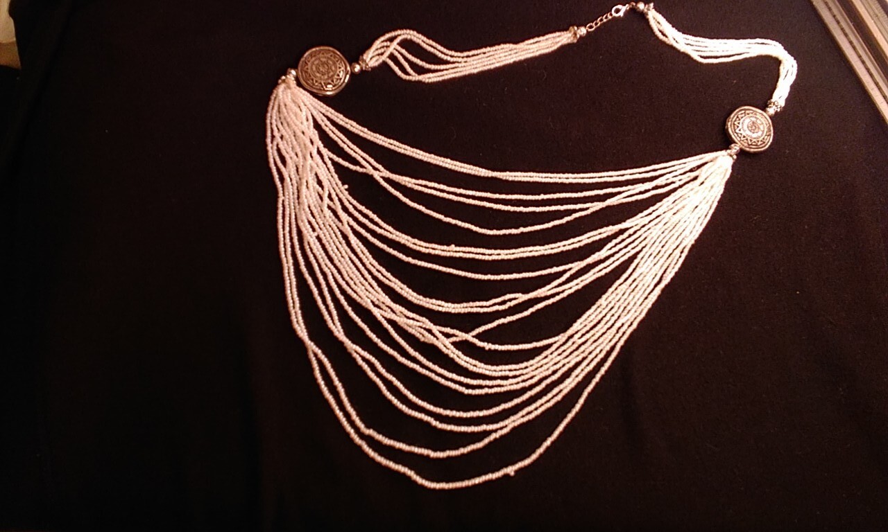 Cascade Of Beads, 1940’s To 1970’s Style Necklace
