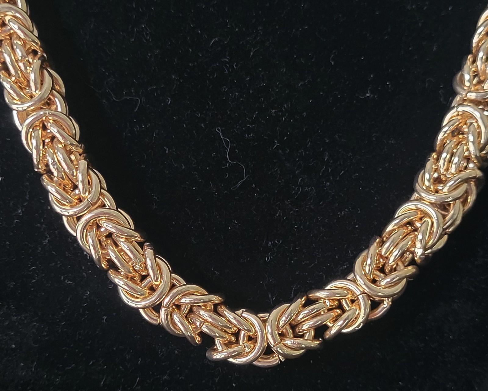 BYZANTINE GOLDTONE NECKLACE 18″ EXPANDABLE TO 20″
