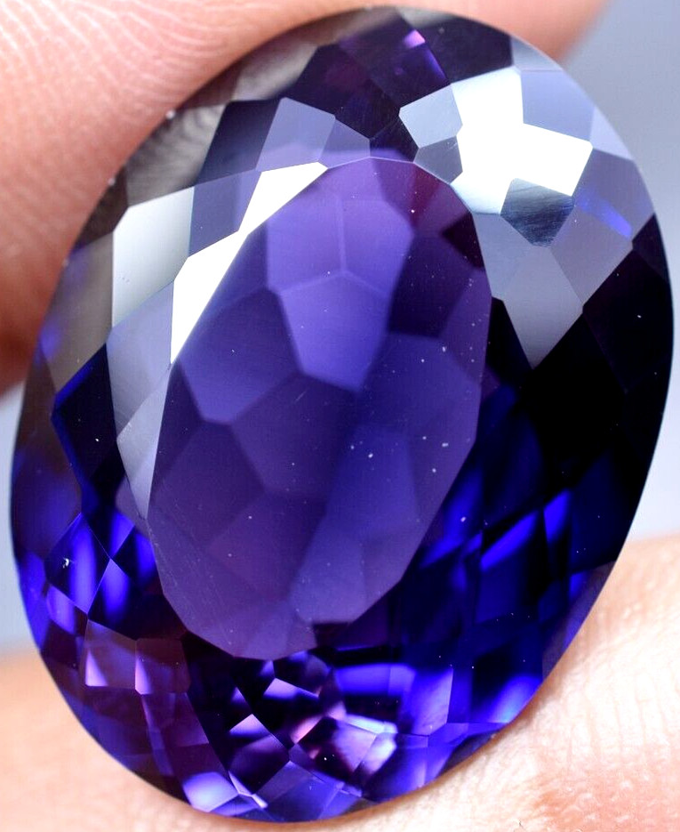 Natural 32.70 Ct Boysenberry Sapphire GGL Certified fabulous Loose Gemstone