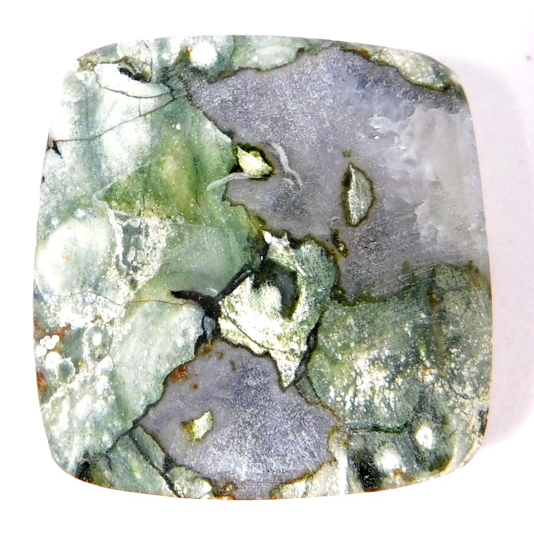 Natural Untreated Rainforest Rhyolite Cushion Cabochon Loose Gemstone 80.85Cts.