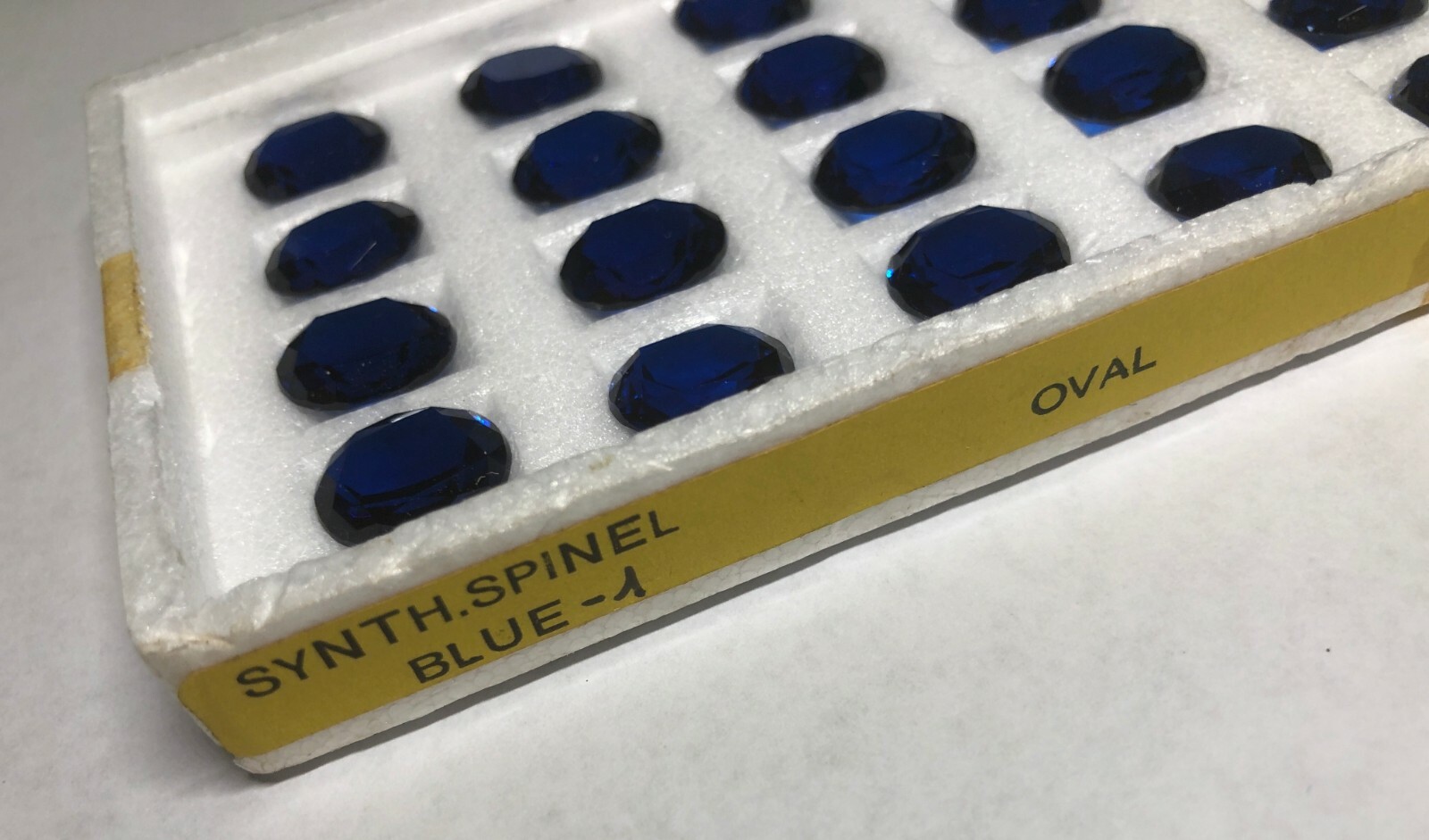 Synthetic Lab Created Spinel Blue Sapphire 14mm x 12mm Oval Loose Stone