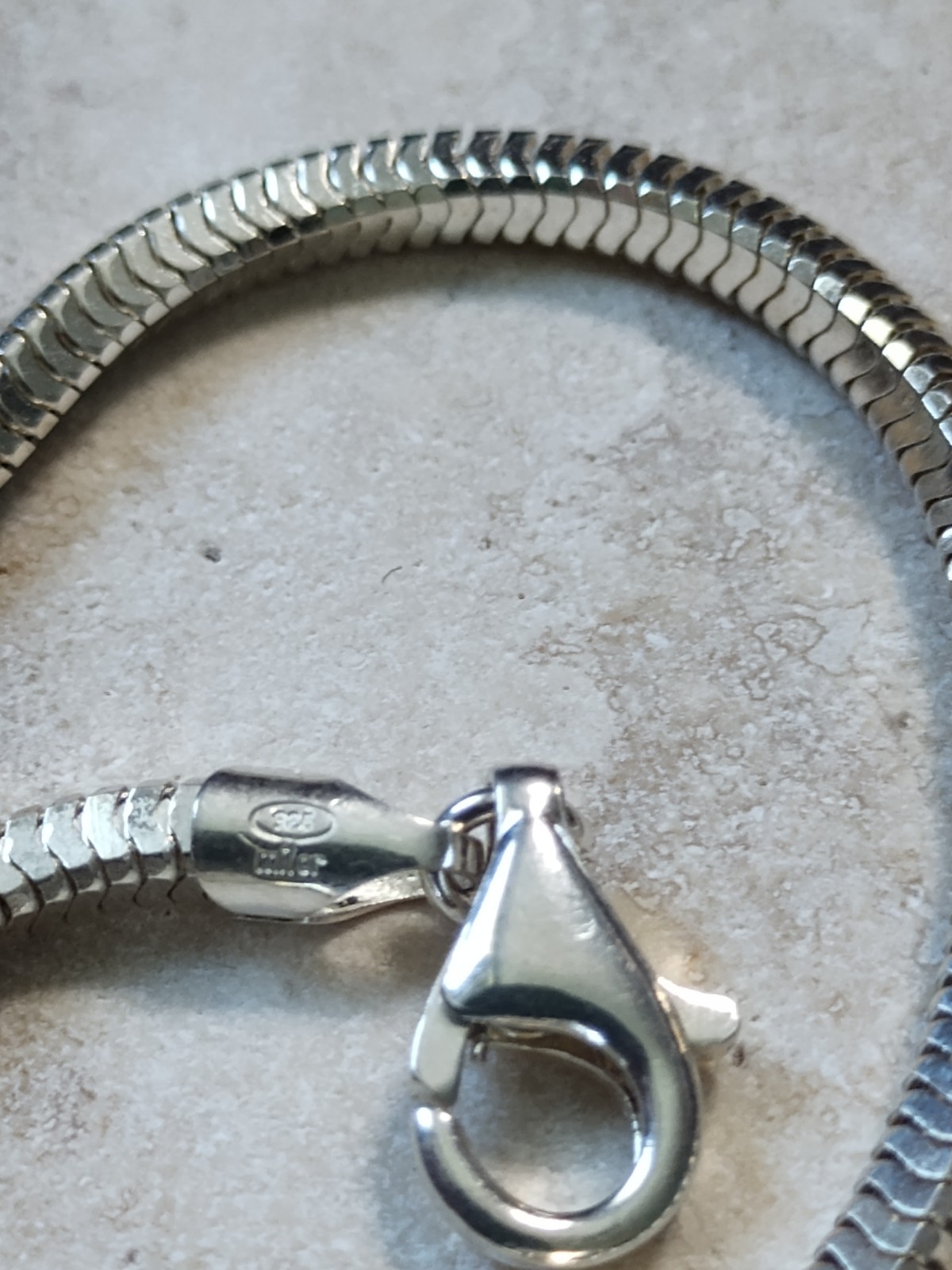 Milor Italy Snake Chain Necklace 16” Sterling Silver 925 13g 3.25mm