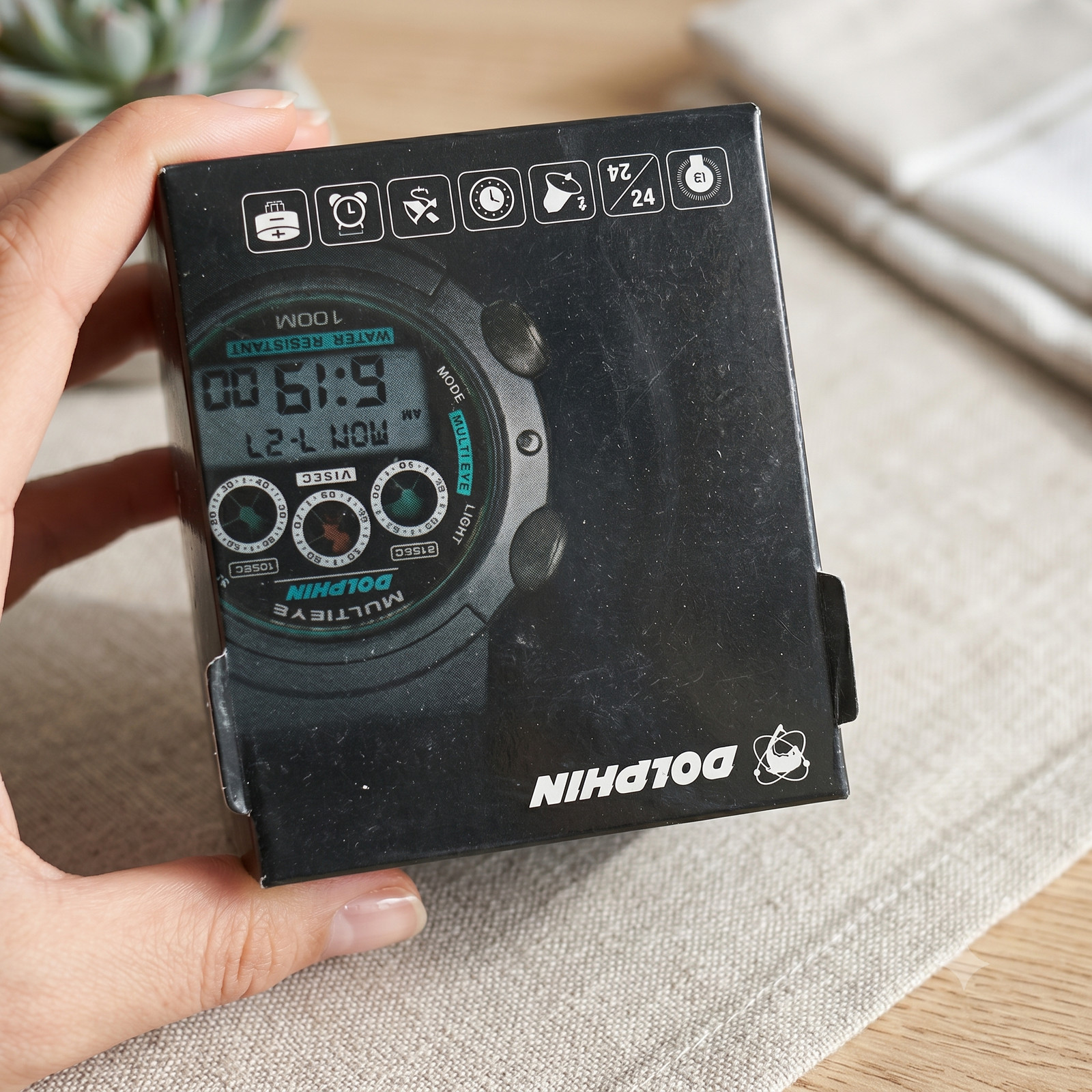 Dolphin Vintage Korean Digital Watch Korea’s Casio G-Shock DW-5600 Equivalent