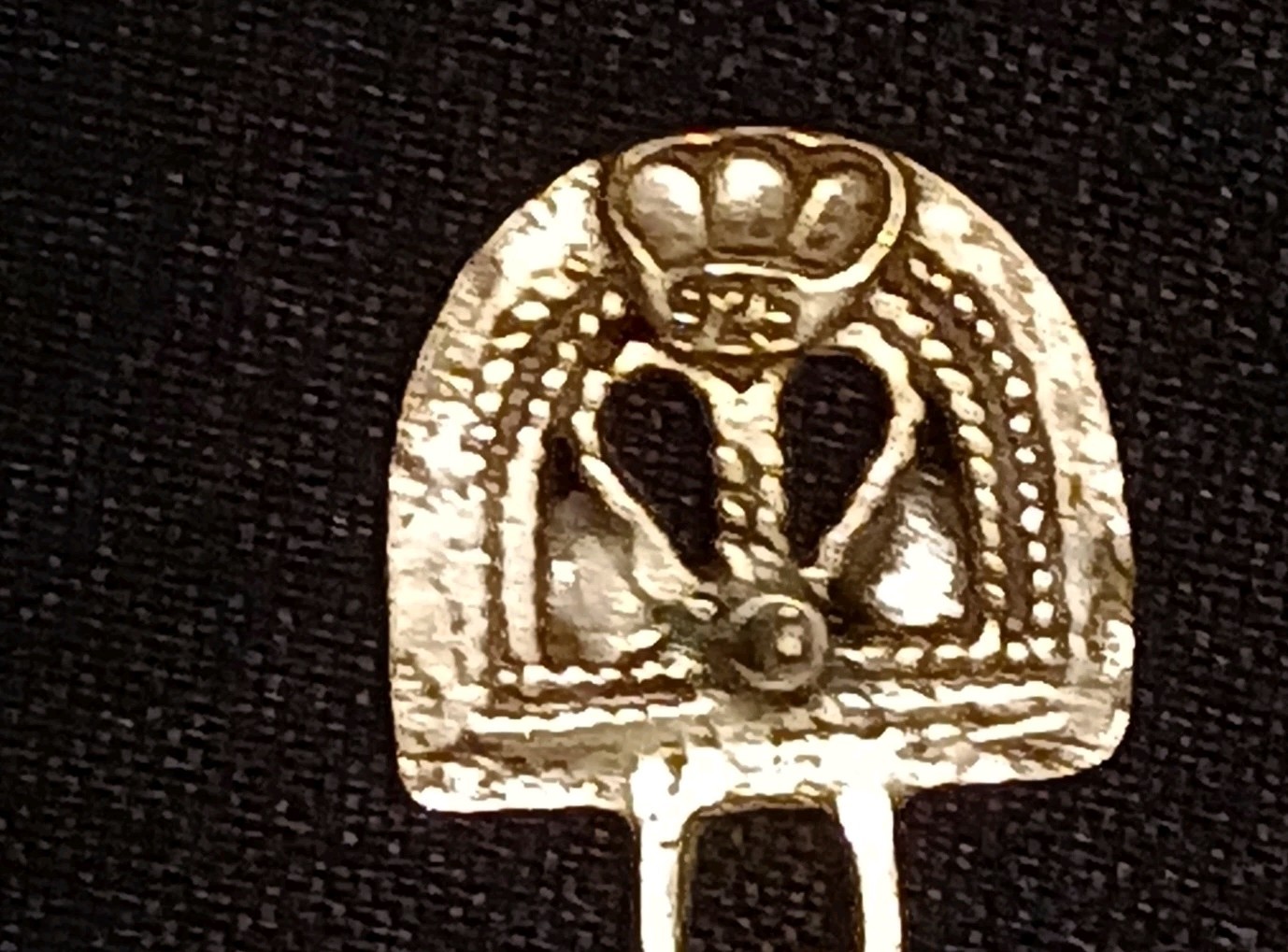 Ben-Zion David Yemenite Traditional Earrings .925 Silver EEUC w Original Box vtg