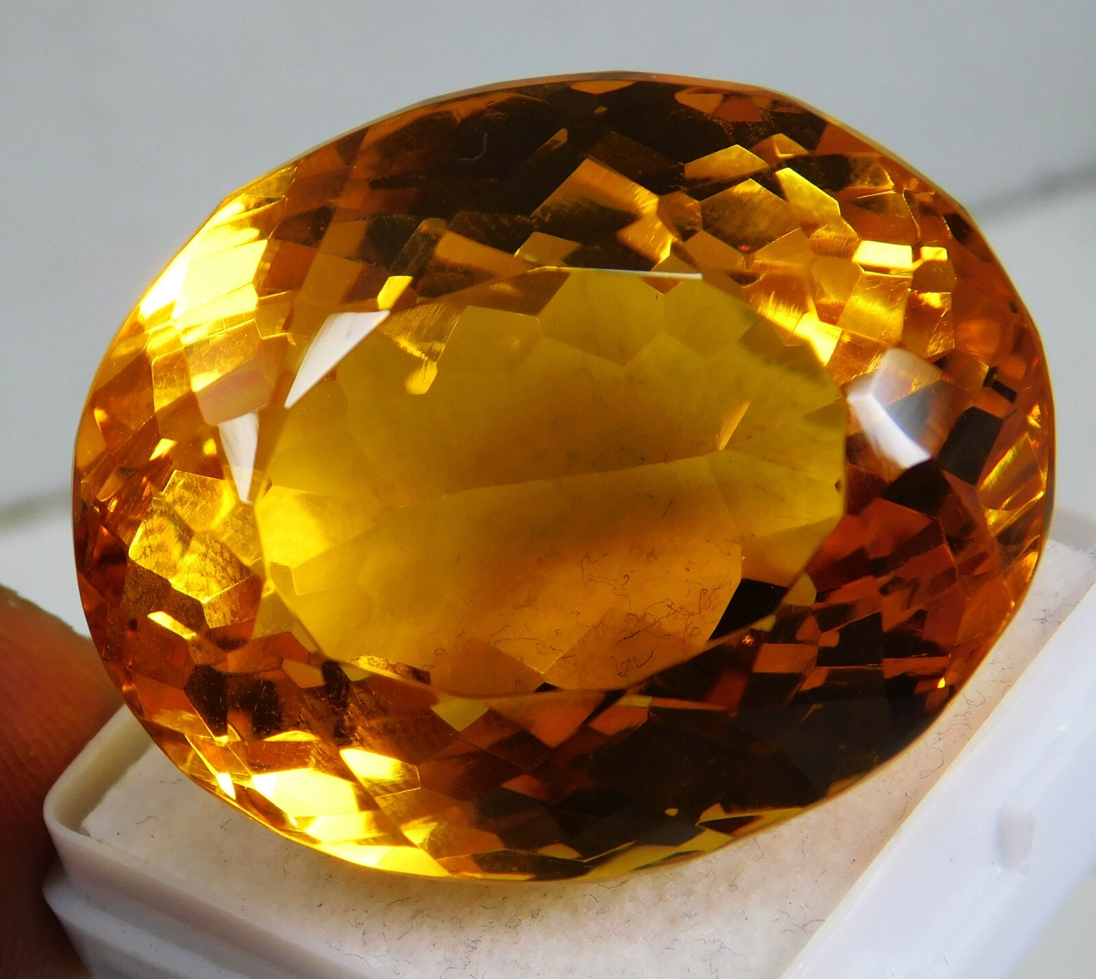 Natural 118.50 Ct Mogok Orange-Yellow Painite Oval Cut Certified Loose Gemstone