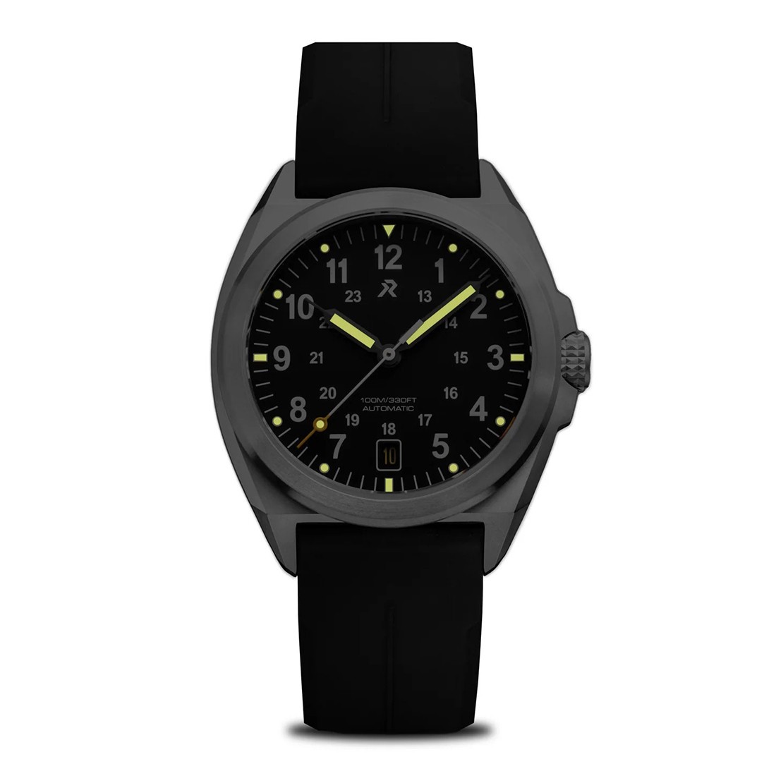 RZE VALOUR 38 Automatic Titanium Blue Date Rubber Men’s Watch