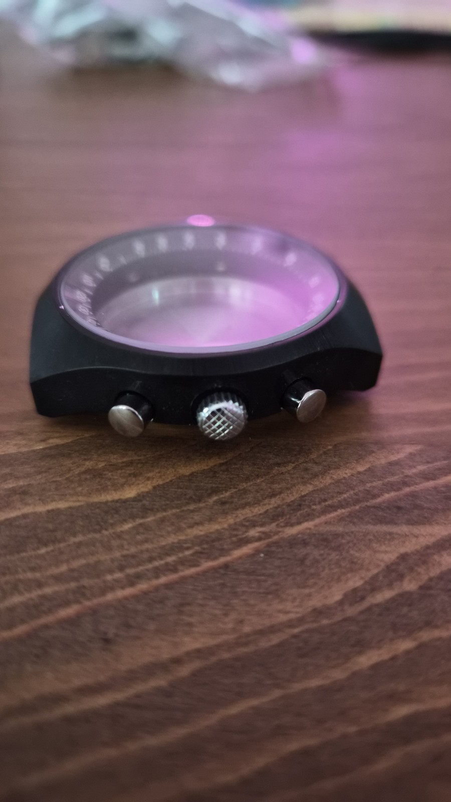 Vintage PVD Black Swiss Made Incabloc 3 ATM Chronograph Case – 40.6mm Replacement