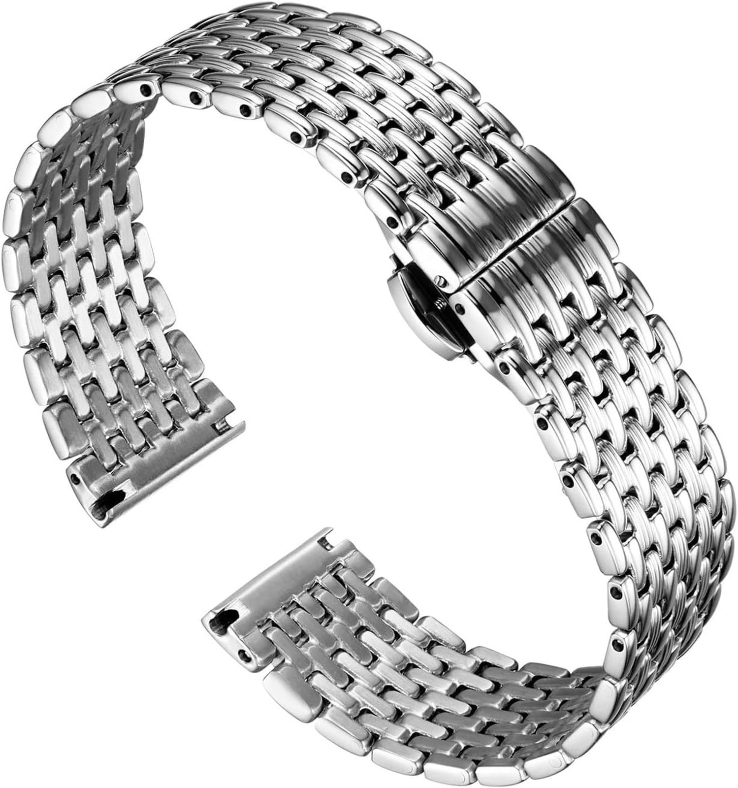 Mesh Stainless Steel Watch Band for Men Women 12mm 14mm 16mm 18mm 20mm 22mm