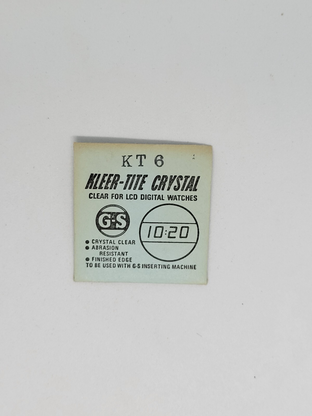 G-S KLEER-TITE Crystals for LCD Digital Watches Multiple Variations Available