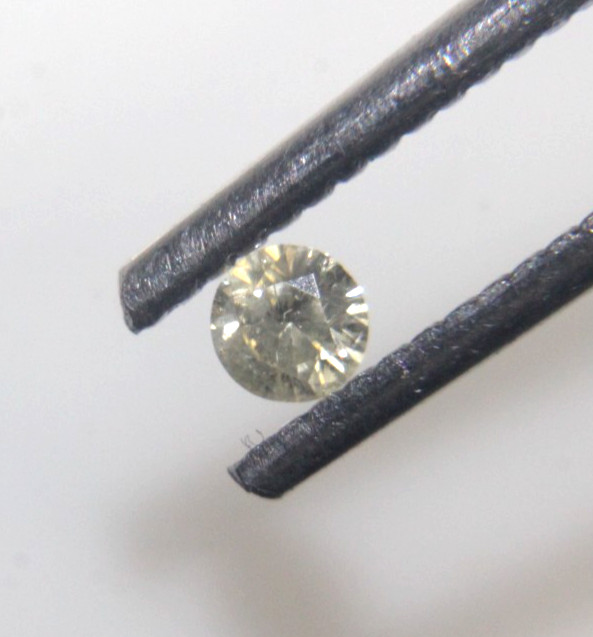 0.11 CTS YELLOW COLOR ROUND SHAPE SOLITAIRE DIAMOND 3.12-3.14×1.81 MM