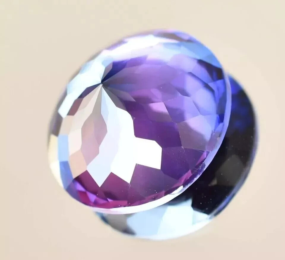 25+ Ct Natural Purple Blue Montana Sapphire Flawless Certified Loose Gemstone