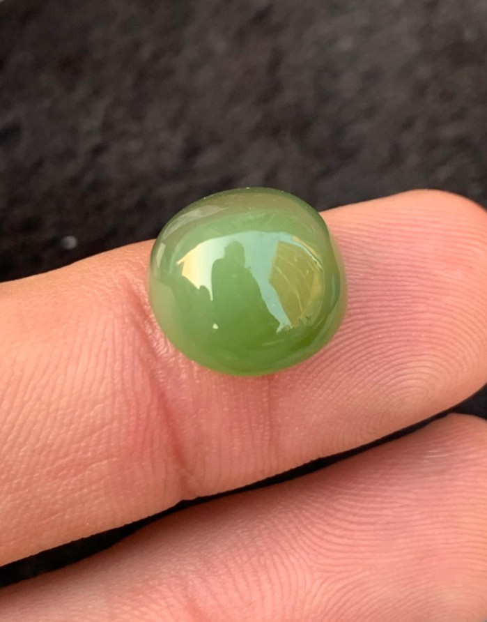 9.05 ct Dim12.1*12*7.2mm top quality natural nephrite loose gemstone from Pakist