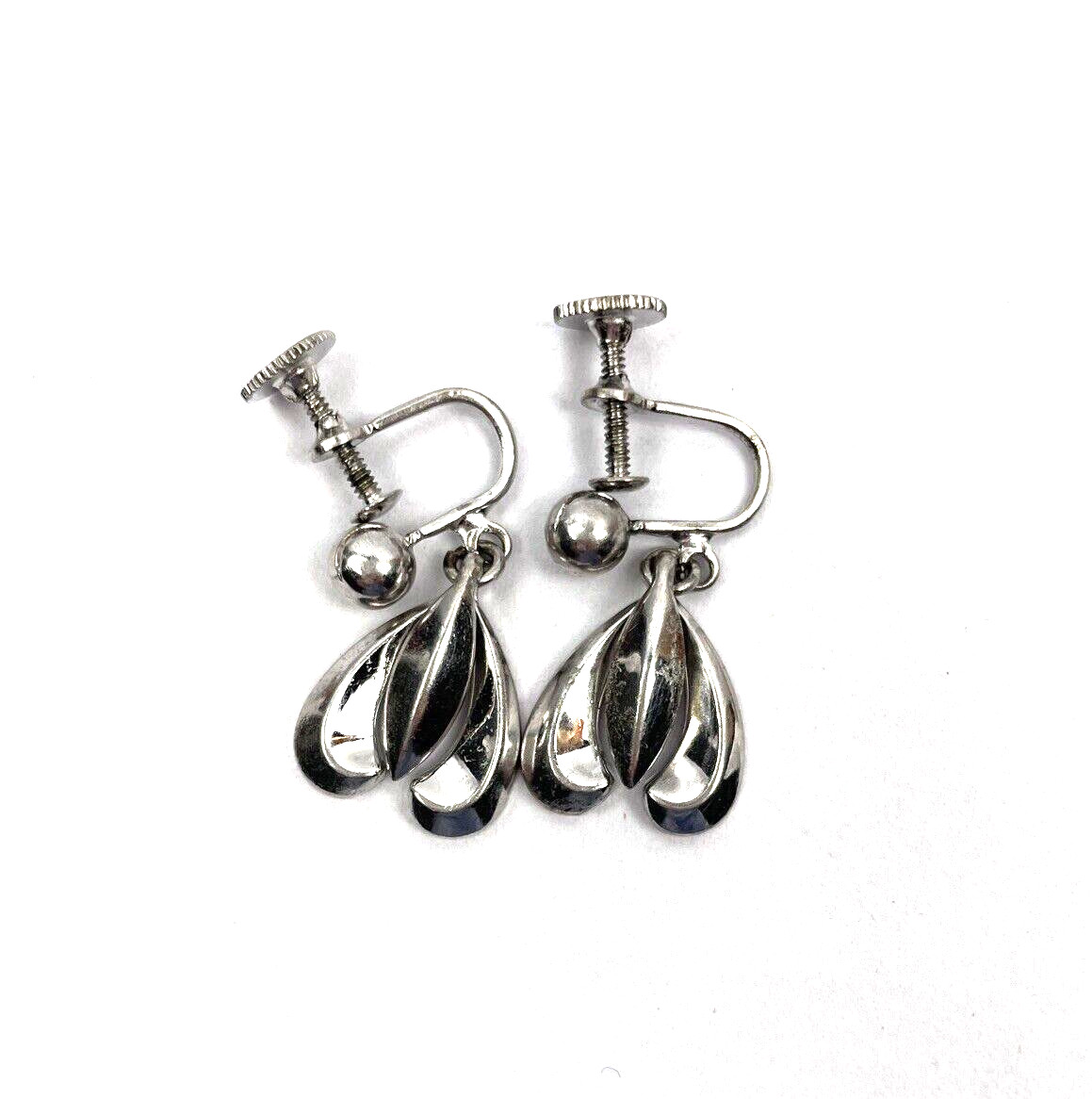 Vintage Lustern Necklace Earrings and Bracelet Set Silver Tone Signed
