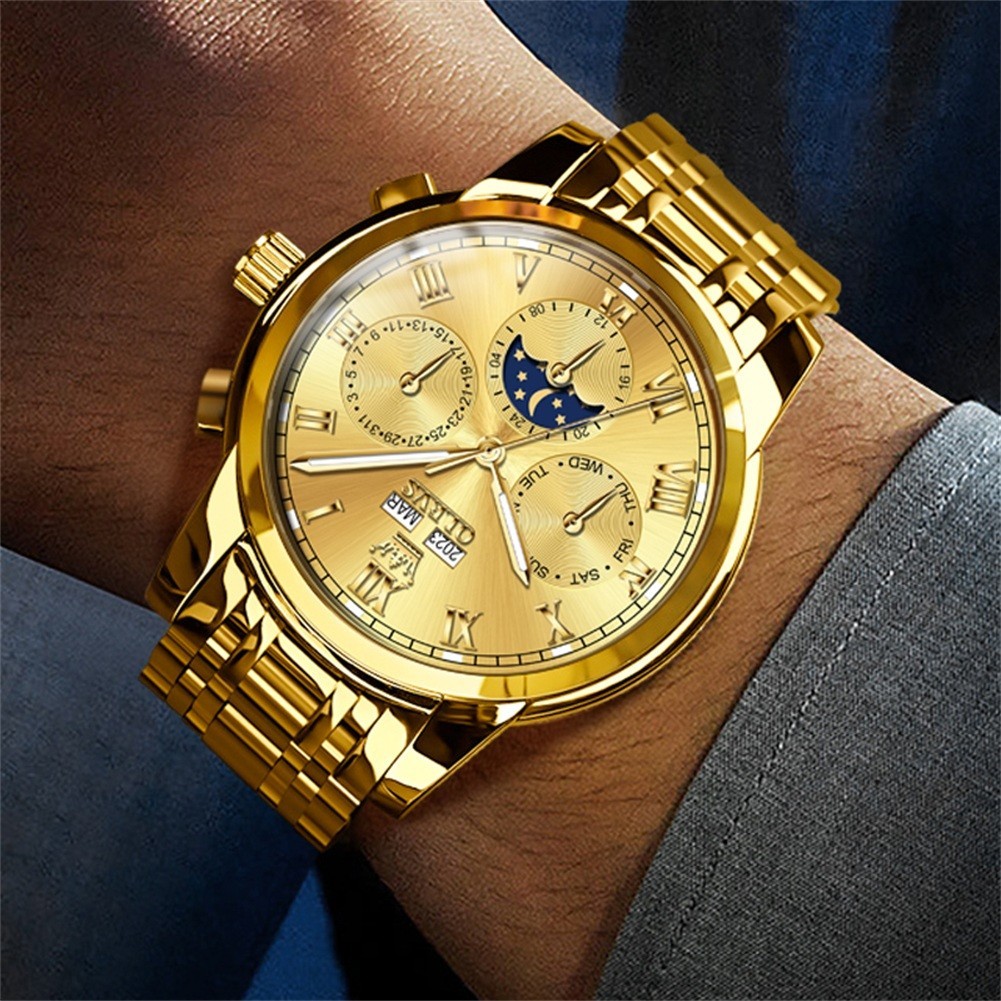 OLEVS 6692 Stylish Multi-functiom Gents Fashion Business Male Mechanical Watch