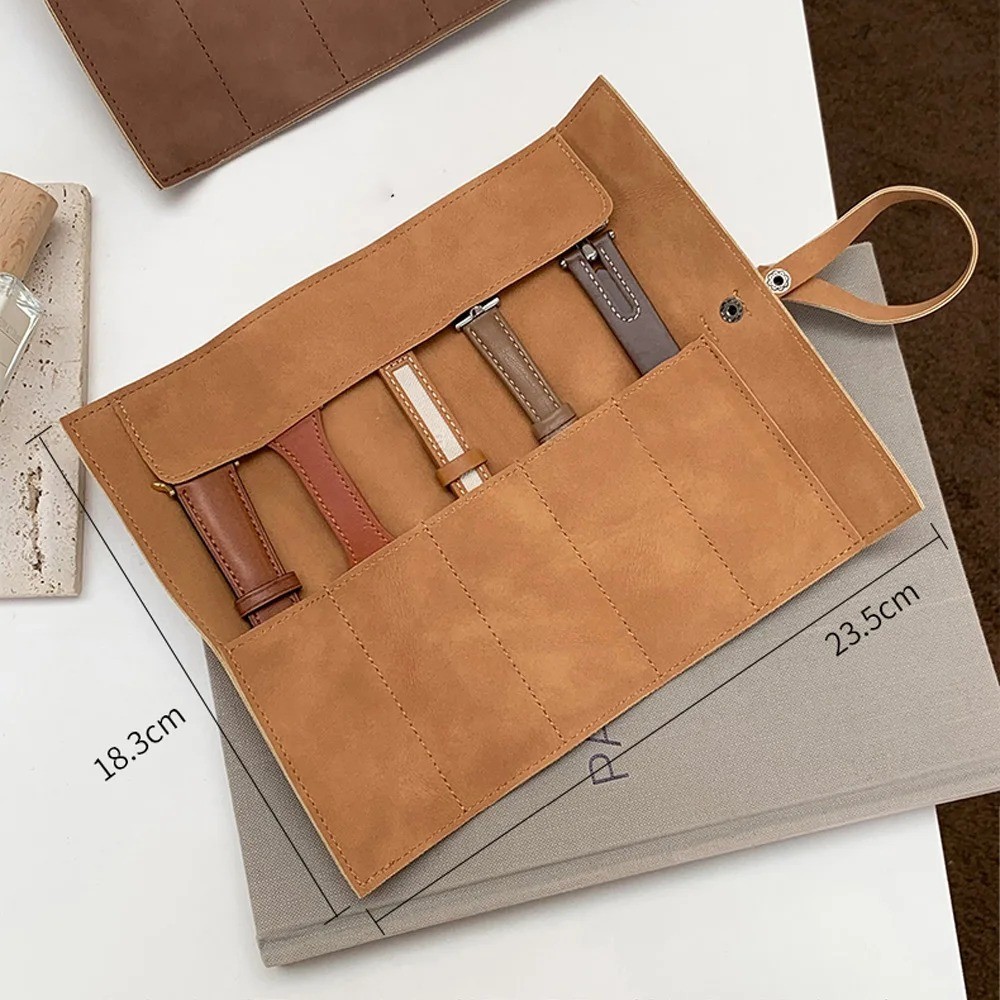 Travel Roll up Watch Case Organizer for Watch Bands Straps Accessories