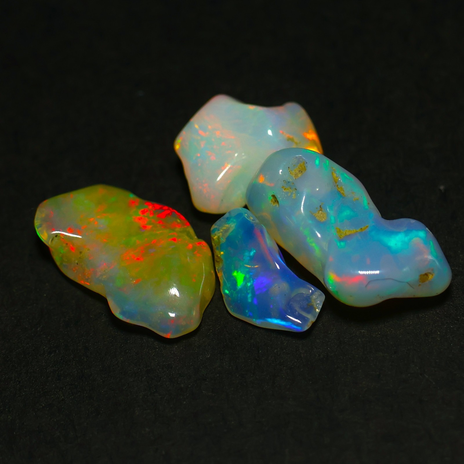 Natural Ethiopian Welo Opal Polished Rough 22.65 Ct | Fire Opal Gemstone | Brigh