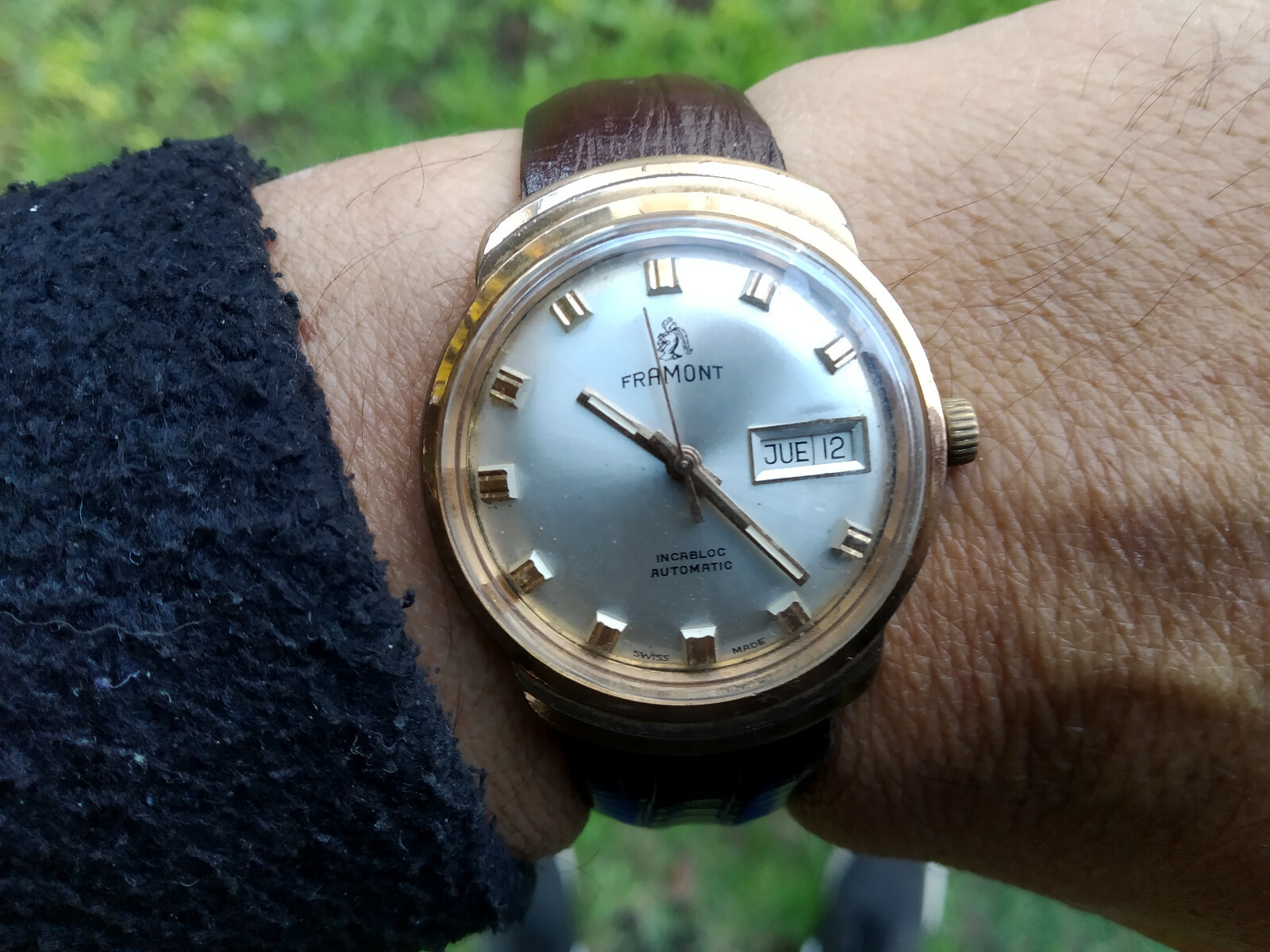 FRAMONT AUTOMATIC ETA 2789 BEAUTIFUL MOVEMENT SERVICED WORKING OK RARE