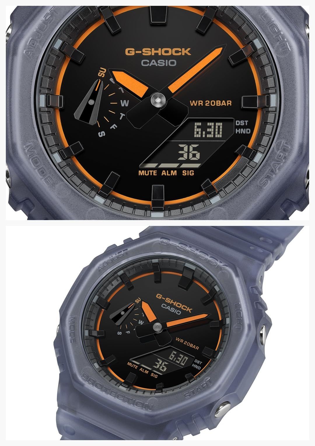 CASIO G SHOCK GA 2100K 2A Men’s Blue Special Color Navy Matte Skeleton