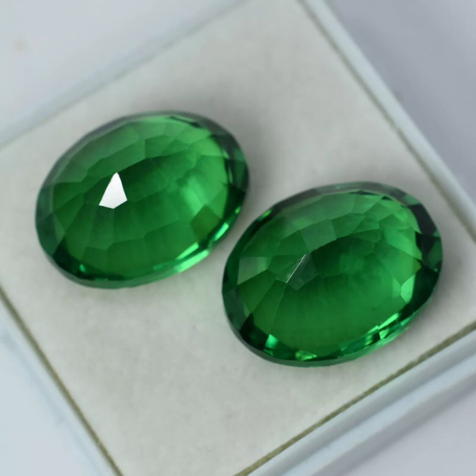 Natural Colombian Emerald Pair 19.60 Ct Loose Gemstone EGL CERTIFIED Oval Cut