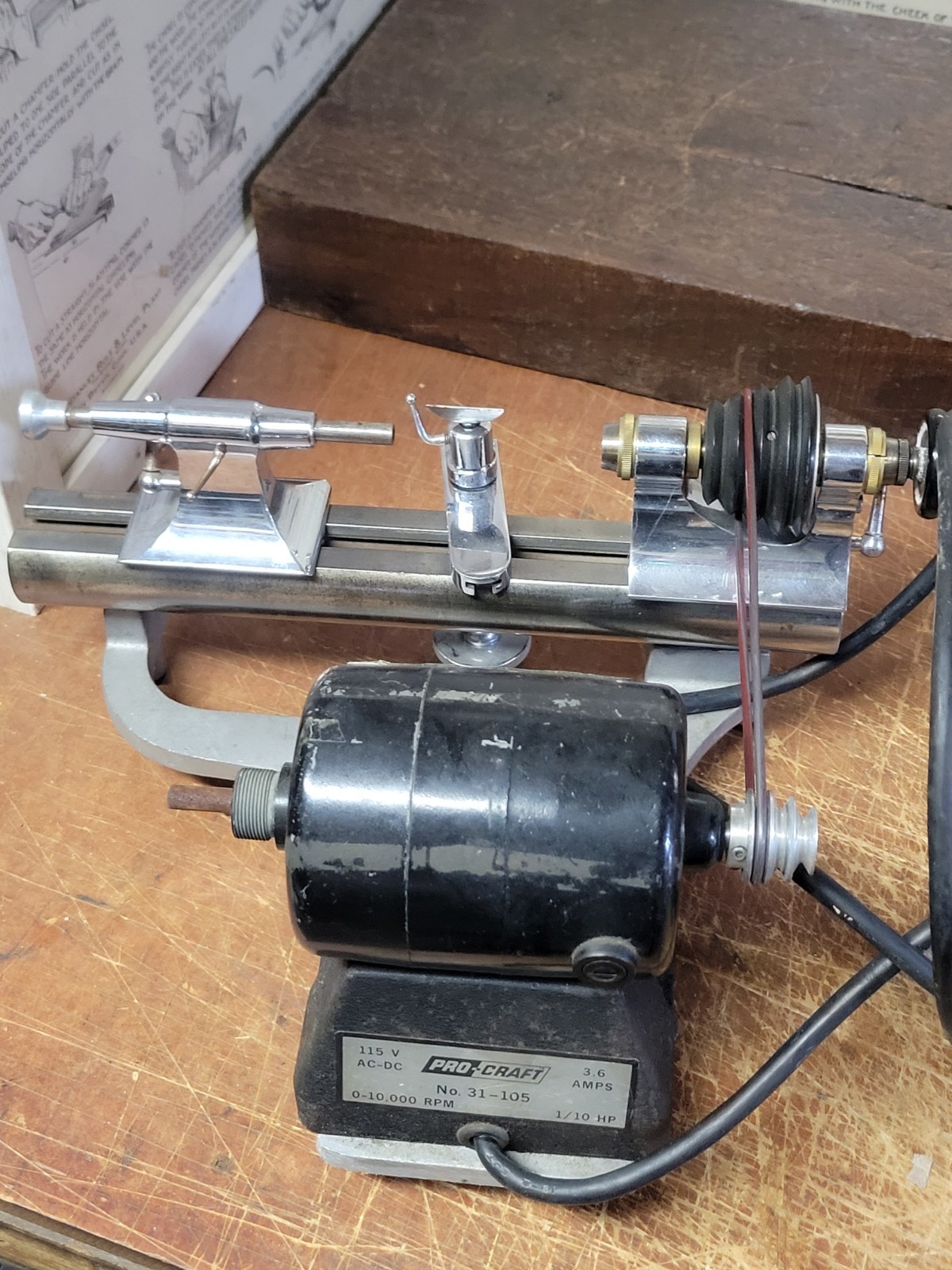 Marshall Peerless Jewelers Lathe With Collets And Accessories