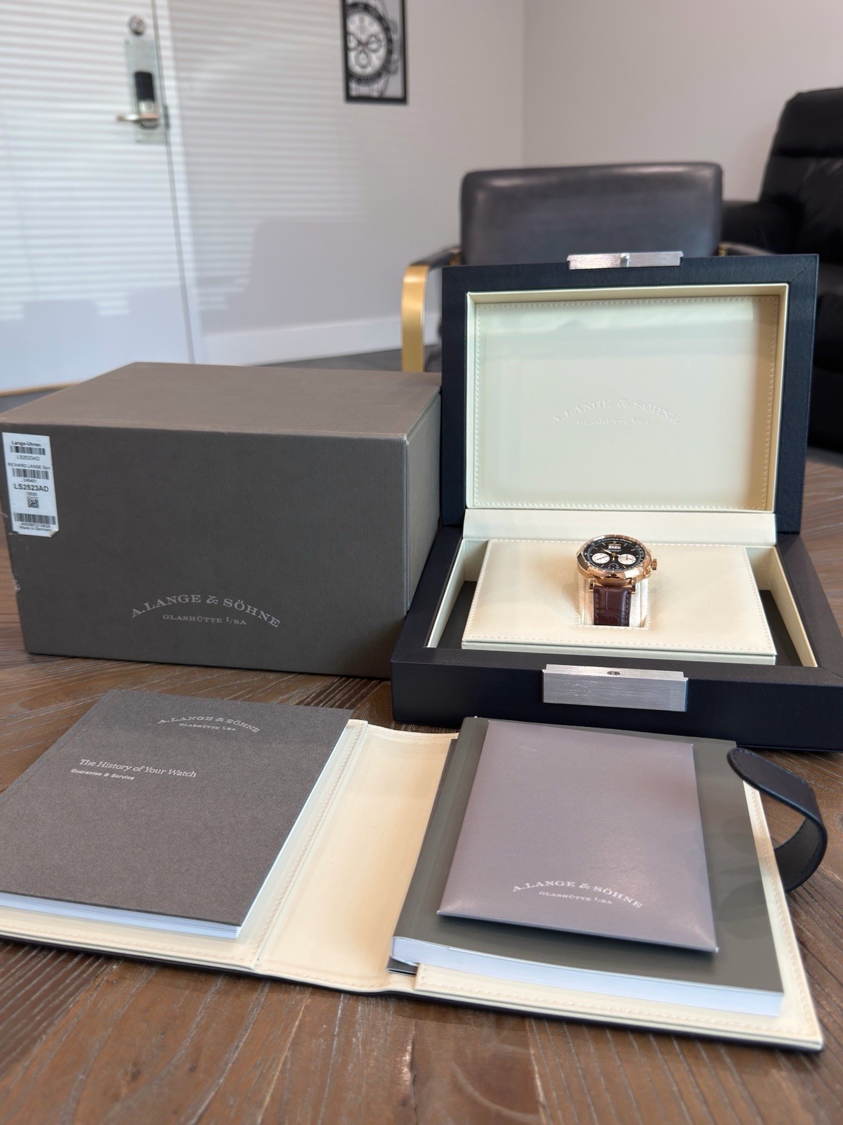 2021 A. Lange & Söhne Datograph 405.031 Rose Gold 41mm Box Papers Unpolished