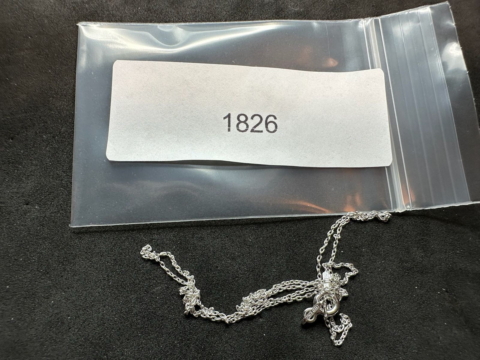 0.89g Vintage Sterling Silver 925 Delicate Cable Chain Necklace 16 in M