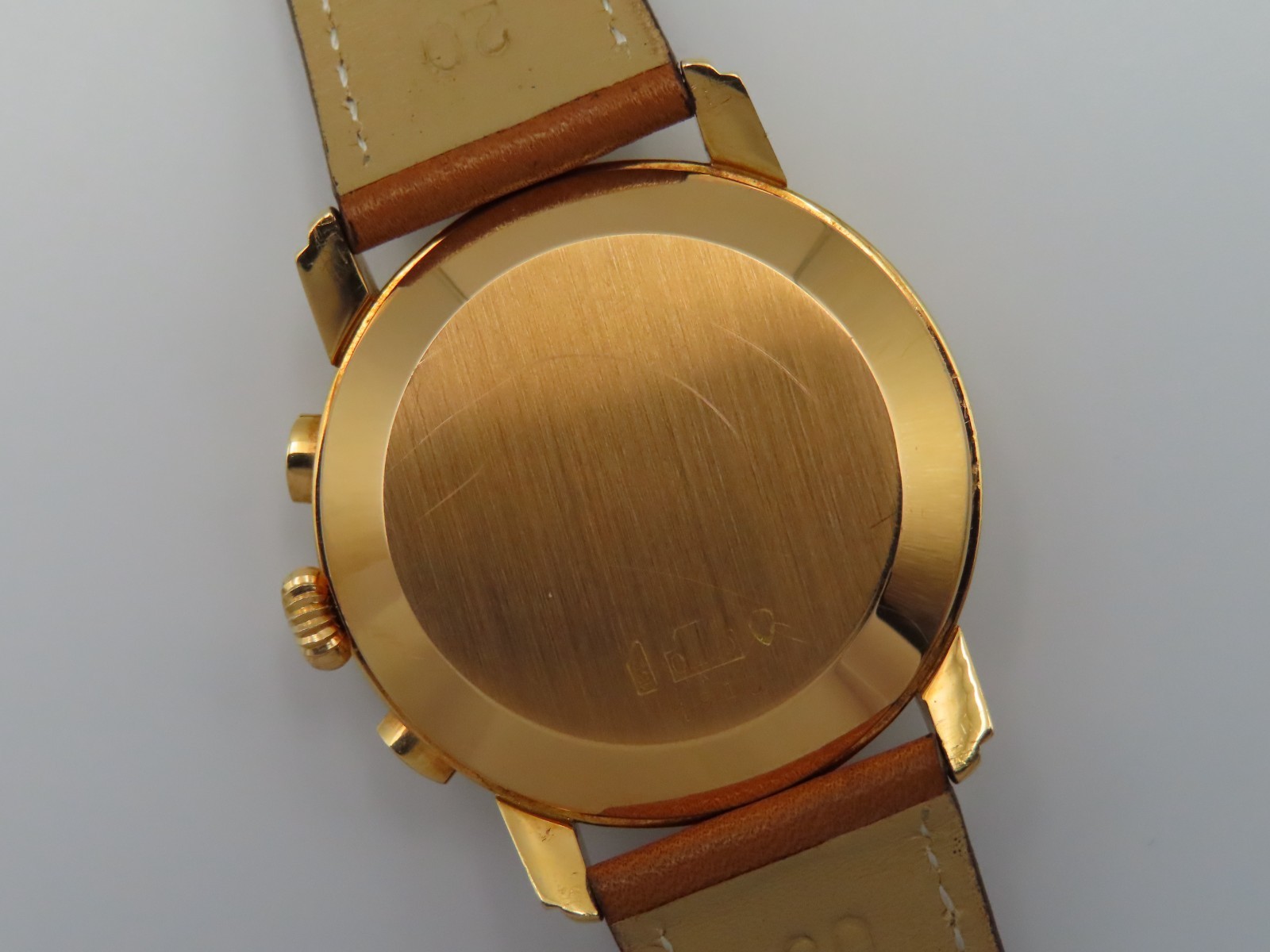 1980’s Breitling Montbrillant Calendar Moonphase 1940 18k Rose Gold Wristwatch