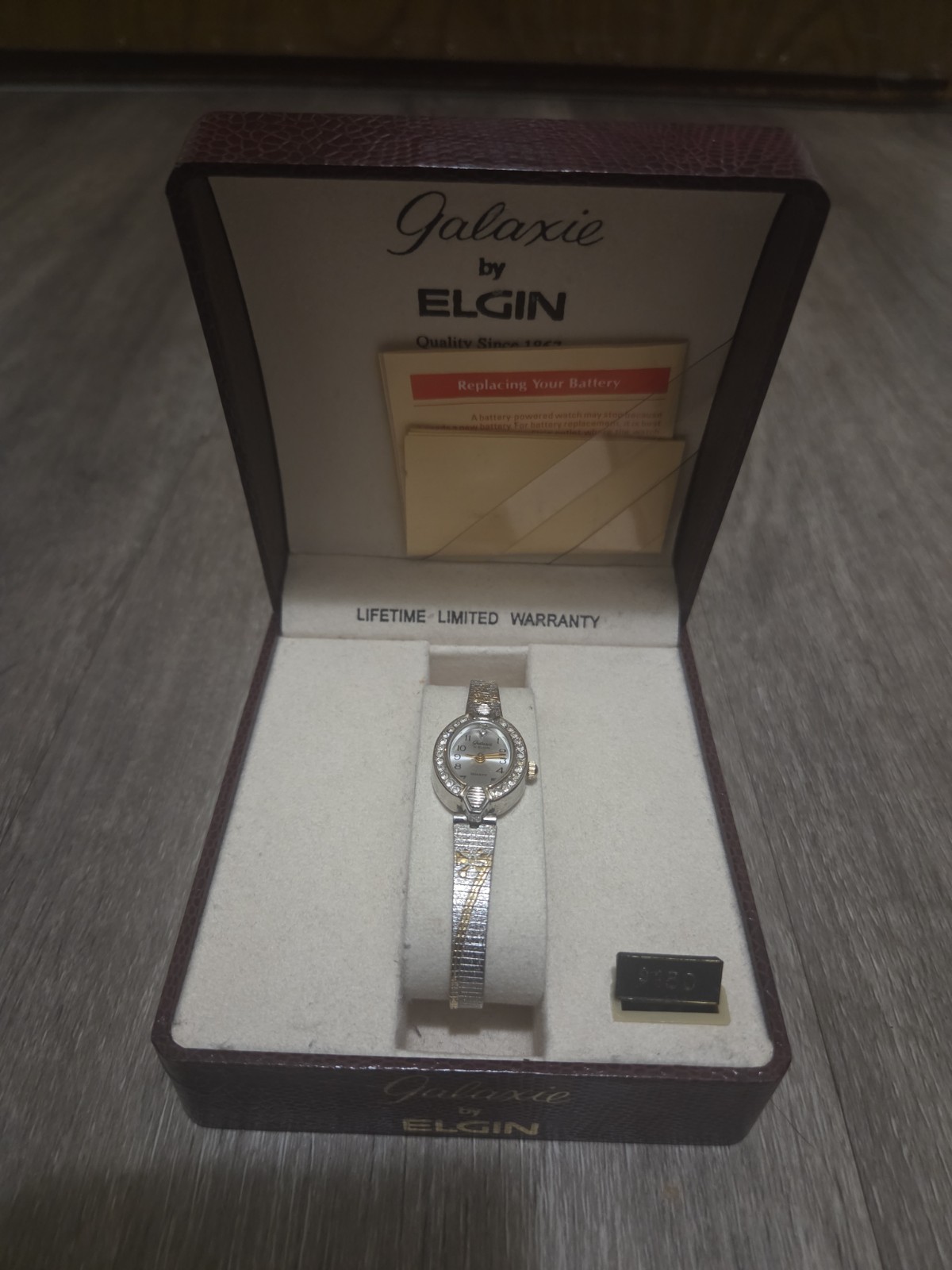 Vintage Galaxie by Elgin Women’s Watch Gold Silver Tone New Old Stock