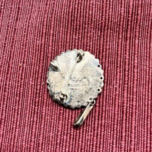 Brooch or Pendant Silver & Turquoise Mexico c. mid- 20th century