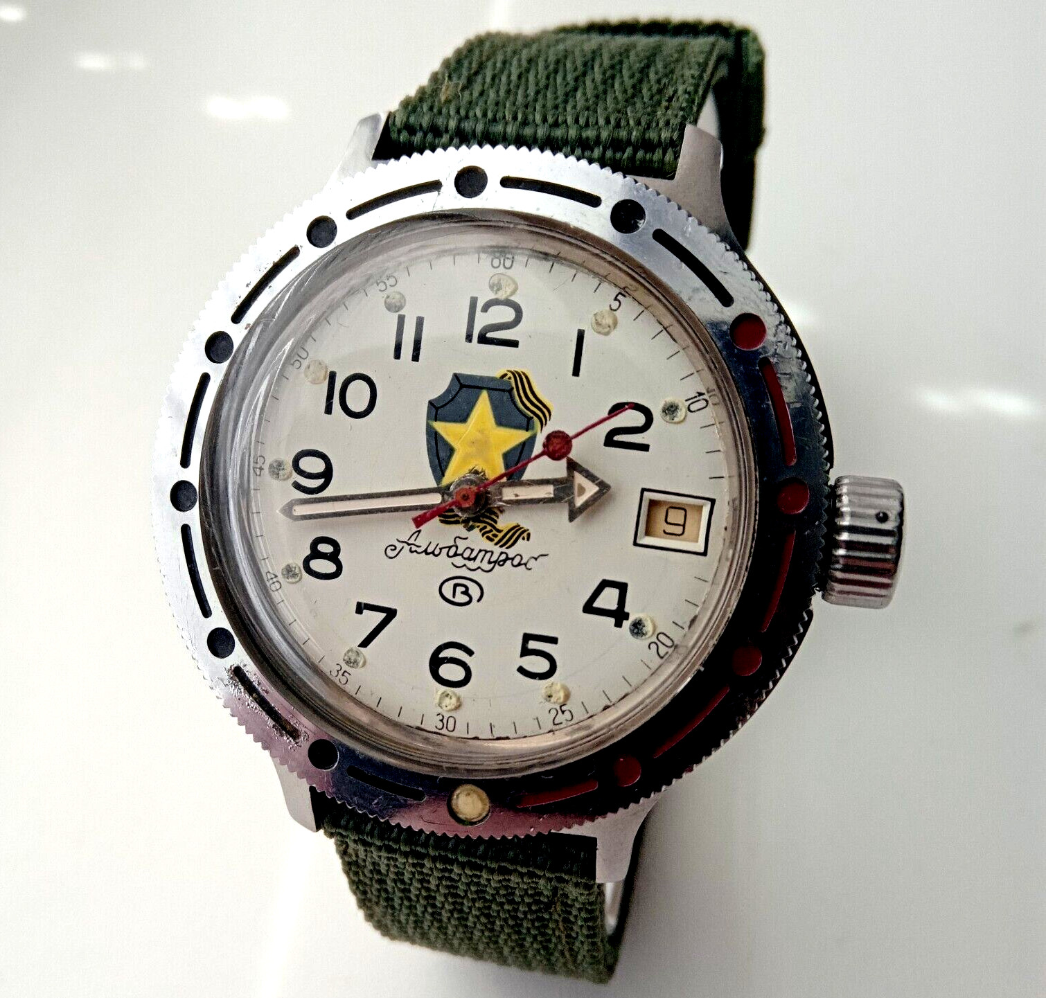 Vintage Soviet Men’s Automatic Watch Vostok Albatross Amphibian 200m, USSR