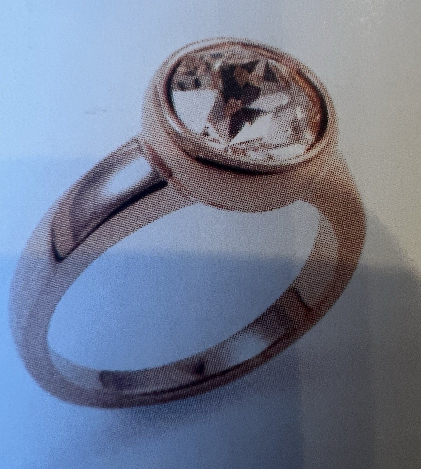 Touchstone Crystal BLISS Ring Size 9 Rose Gold Plated BNIB