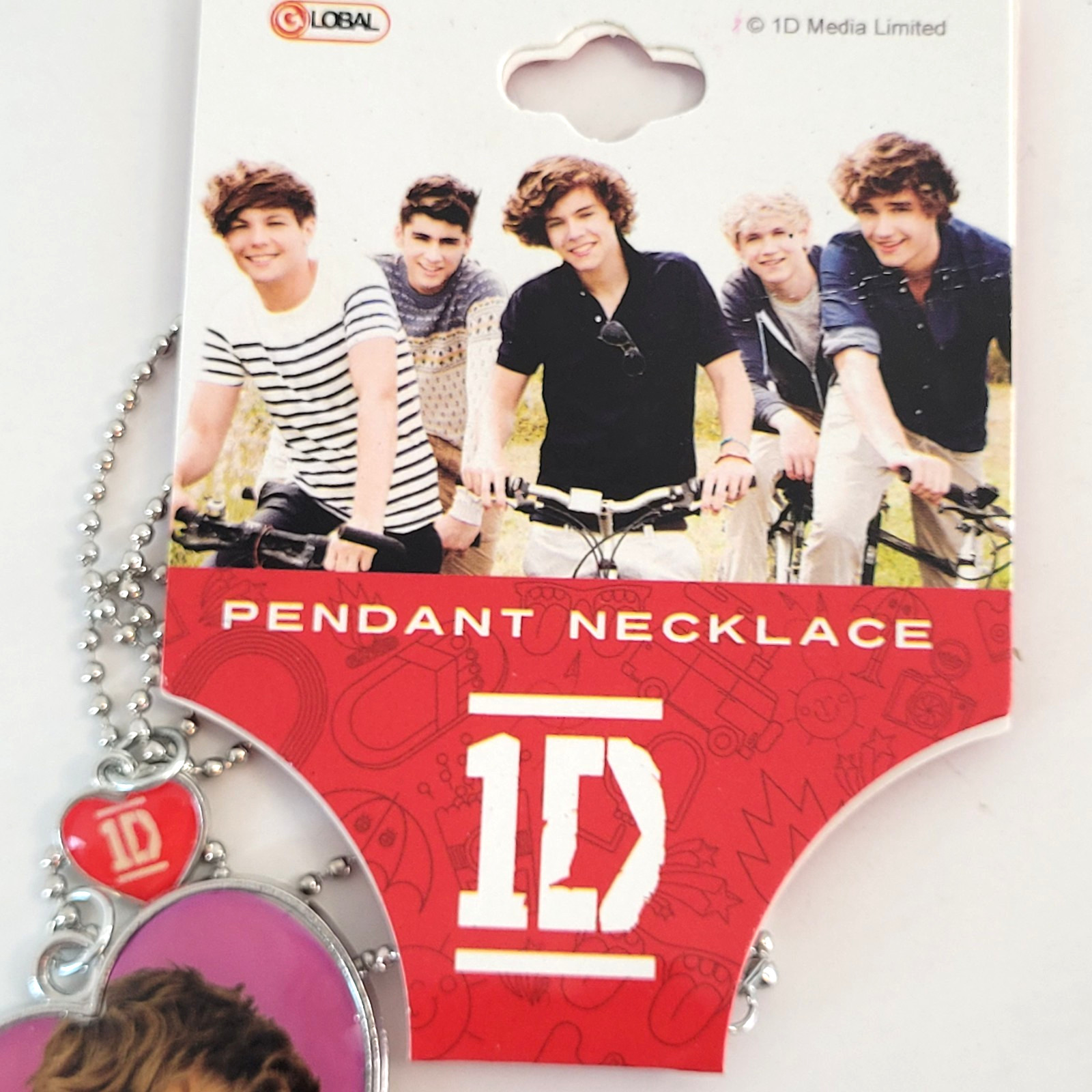 One Direction 1D LIAM Pendant Necklace Heart Charm – NEW