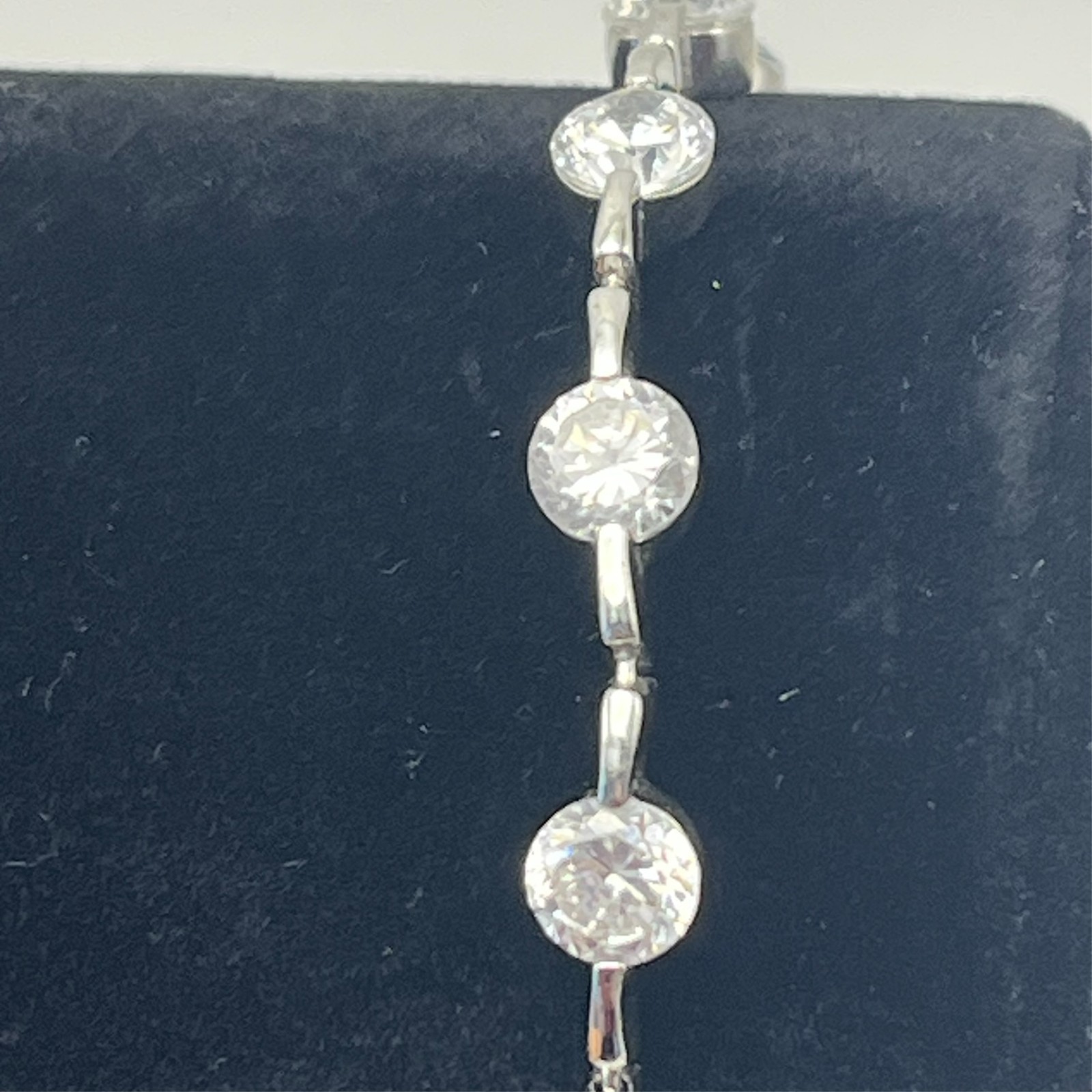 Sterling Silver 925 CZ Tennis Bracelet 6.5″ Minimalist Bridal Jewelry