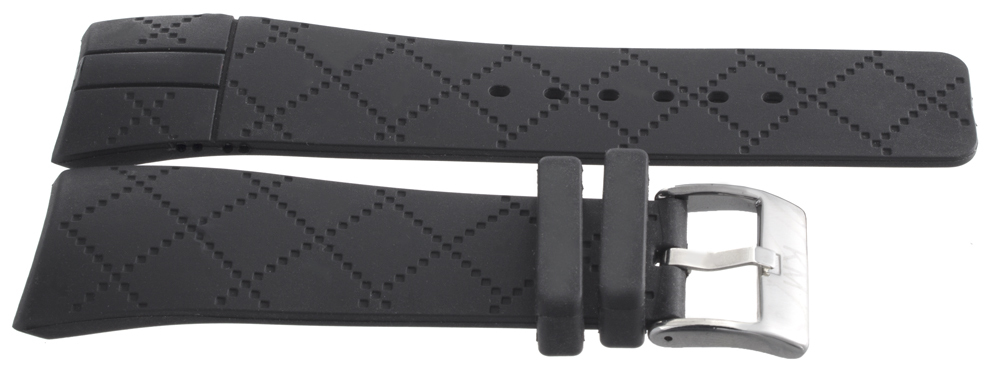 King Master Black Rubber Replacement Digital Watch Band Strap 26mm