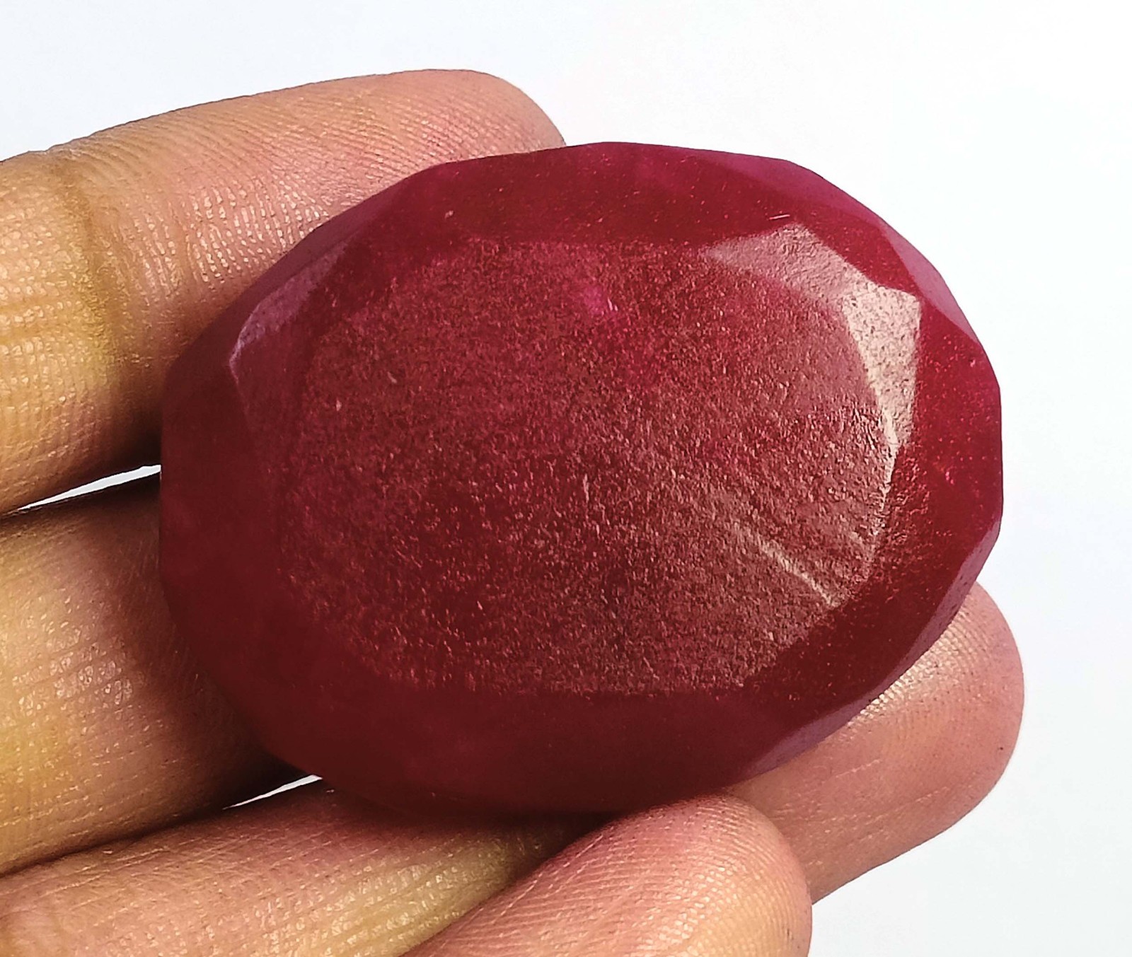Natural Red Ruby 77.0 Carat Oval Shape EGL Certified Loose Gemstone 6AGK