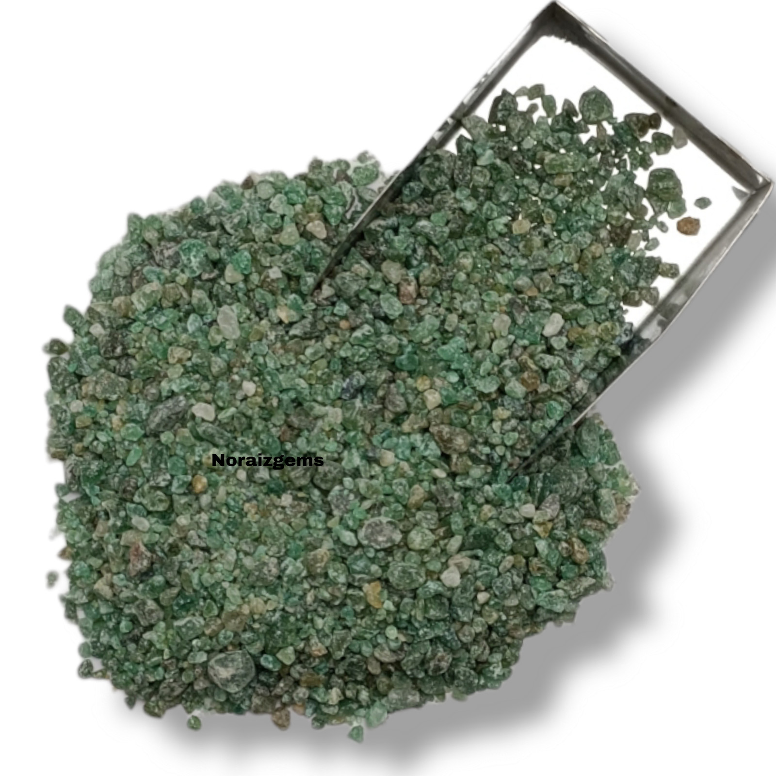 Crushed Green Jade Gemstone Coarse Stone Inlay Woodworking Stone Healing Powder