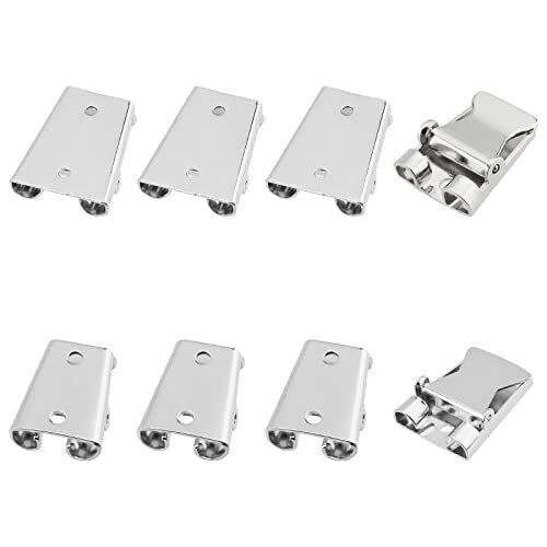 8Pcs 2 Sizes Iron Bolo Tie Slider Clasp Bolo Tie Tips Bolo Tie Buckle Accesso…