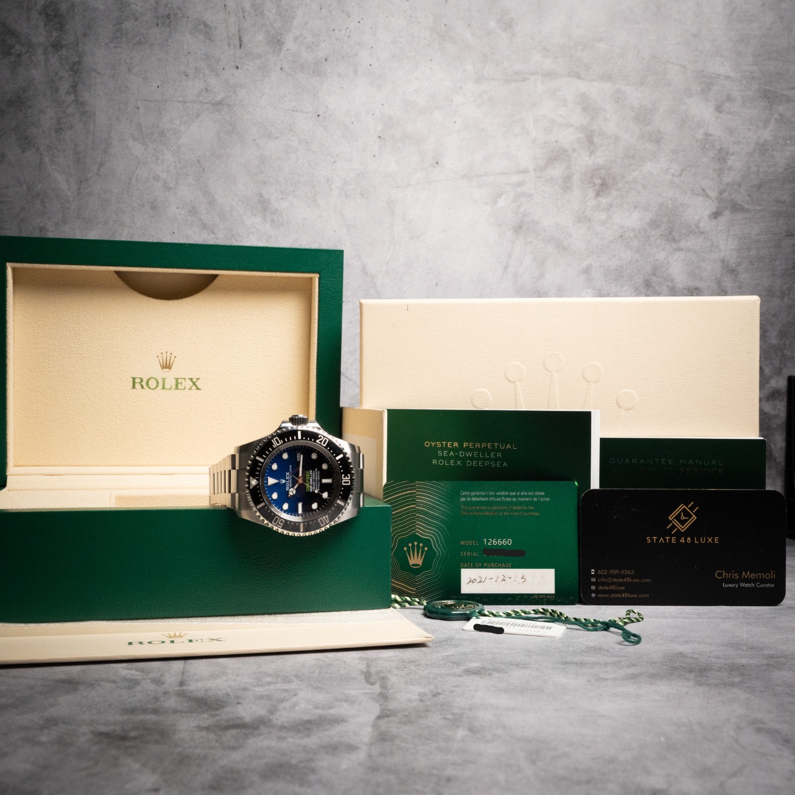 Rolex Sea-Dweller Deepsea JAMES CAMERON 44mm, D-Blue Dial, Full Set 2021