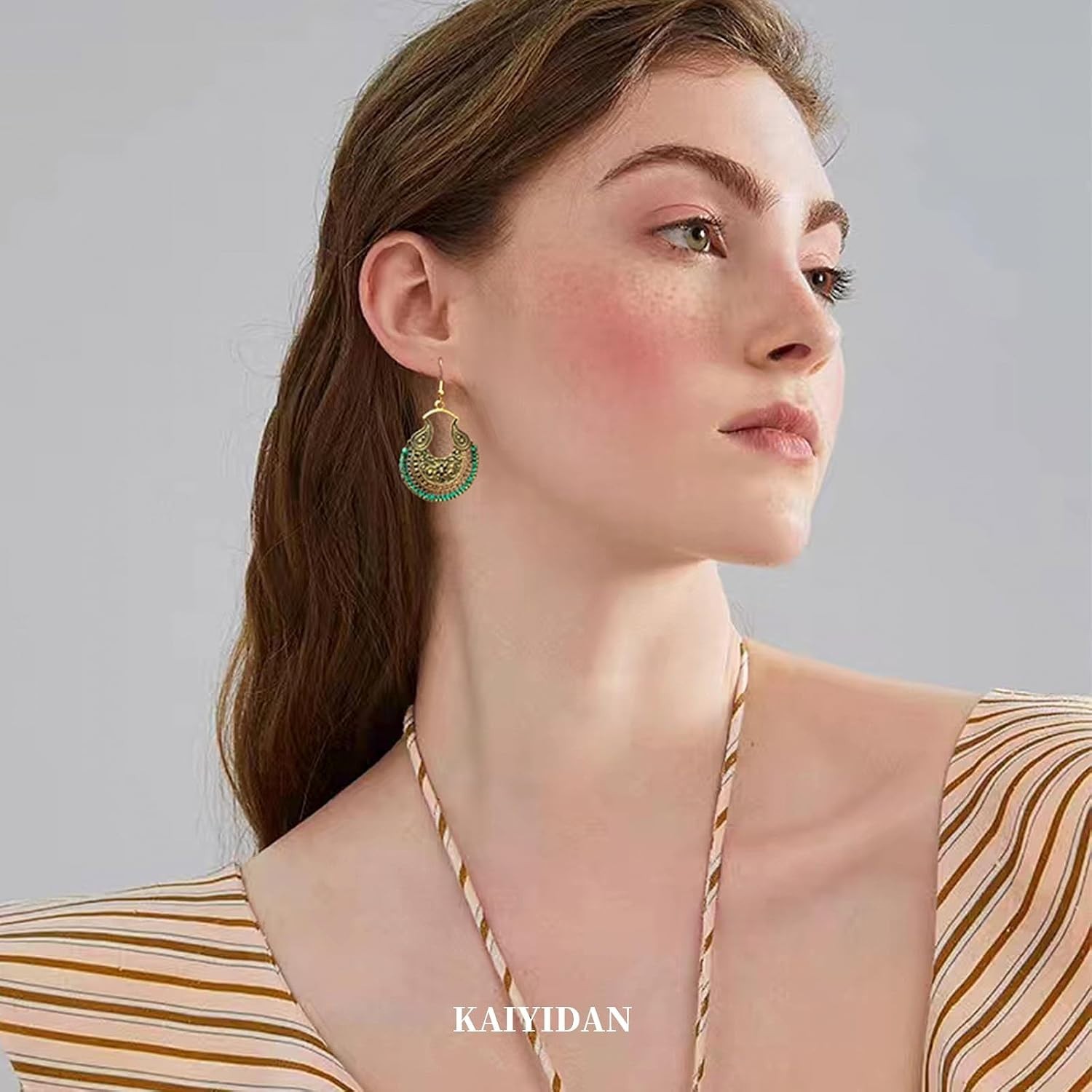 Gothic Bohemian Silver Drop Earrings – Perfect for Festivals and Vacations