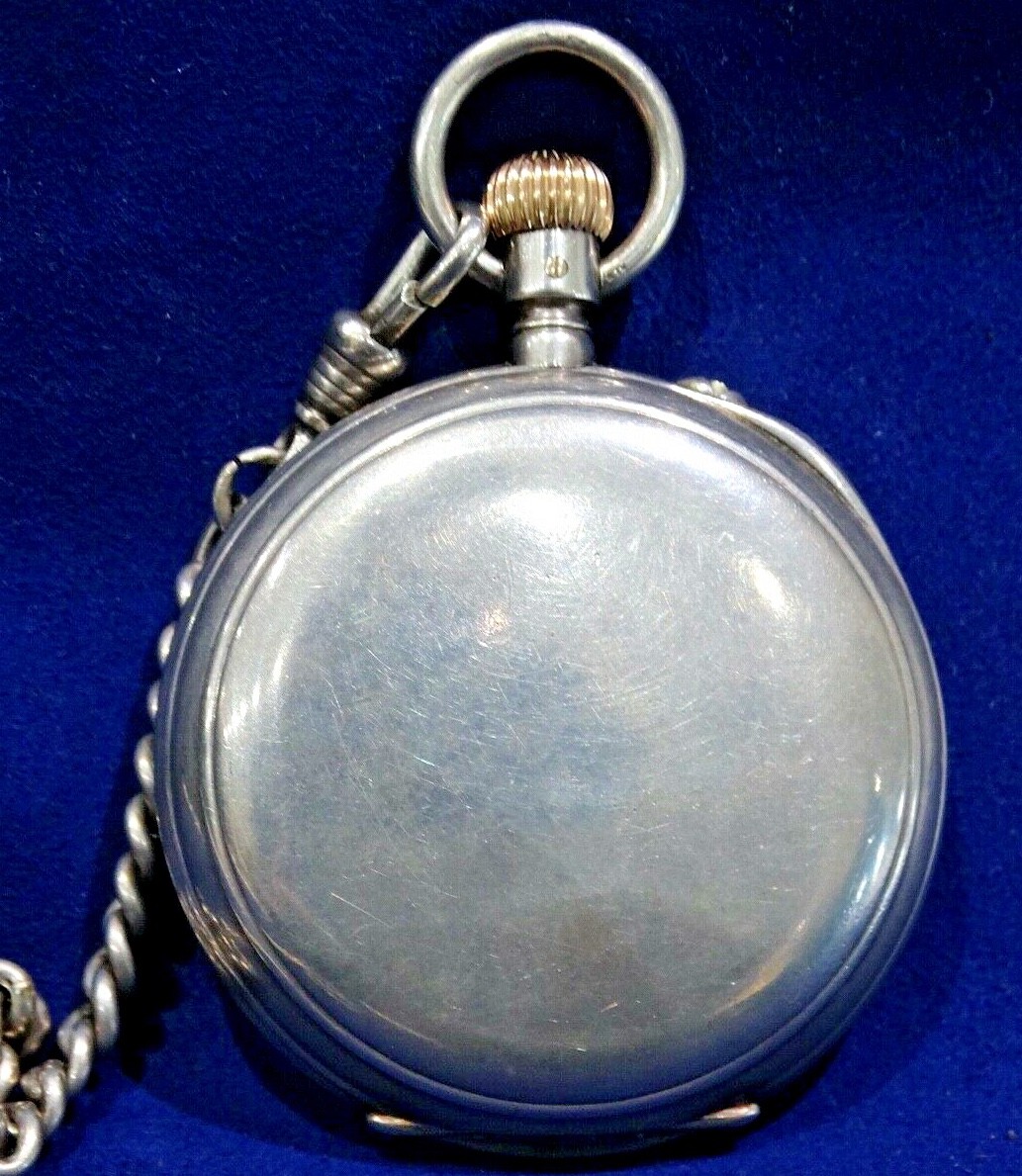 1910 A. LANGE & SOHNE GLASHUTTE POCKET SILVER & GOLD POCKET WATCH