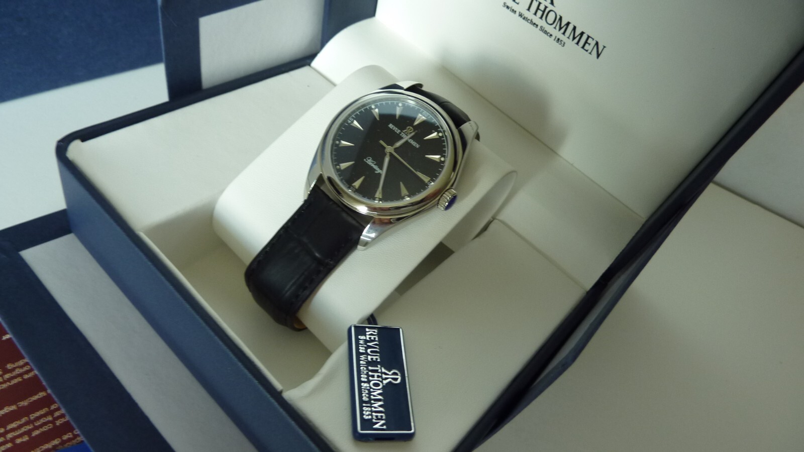 Revue Thommen men’s heritage black dial Automatic watch