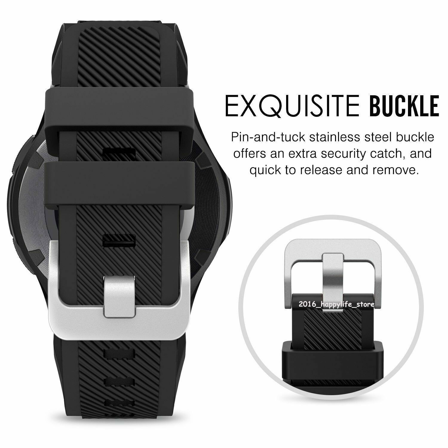 22mm Rugged Silicone Watch Band Strap For Fossil Men’s Gen 6 5 5E Sport 43mm Q