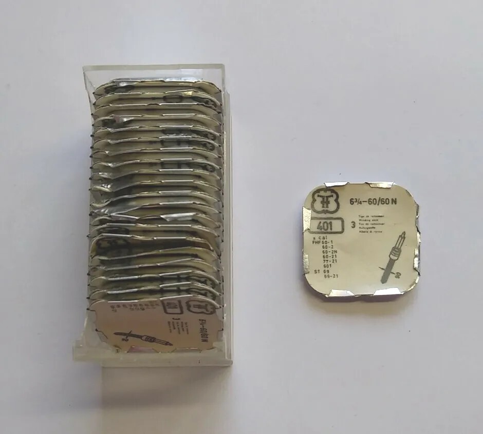 FHF 6 3/4′”-60/60Ν, 77-21, 601, ST 69 Part 401 WINDING STEM, PACK OF 3.TAP 9.NOS