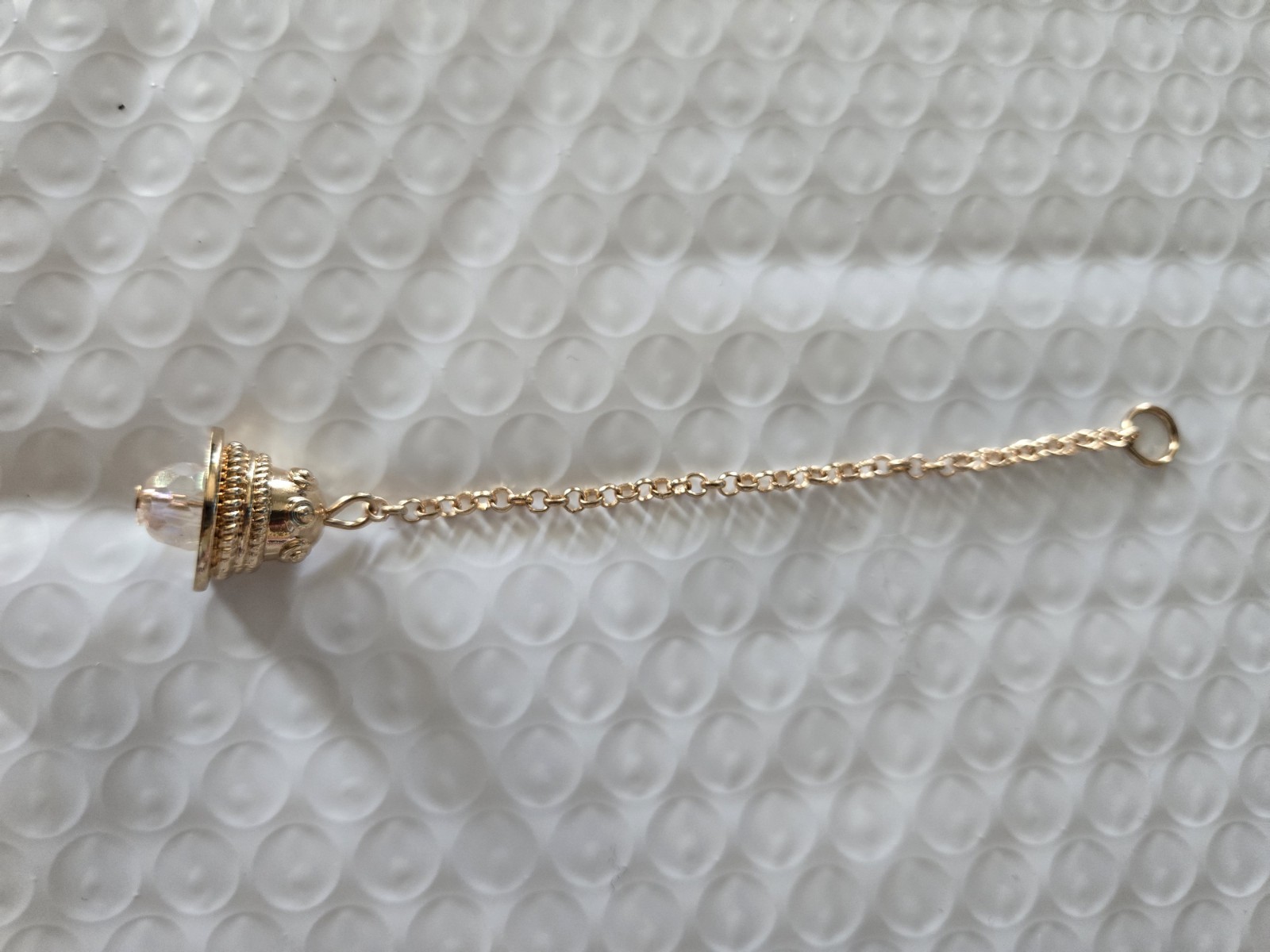 EFFY White Bell Charm Gold-Tone Bag Keychain Dangle charm Royal Caribbean 2026