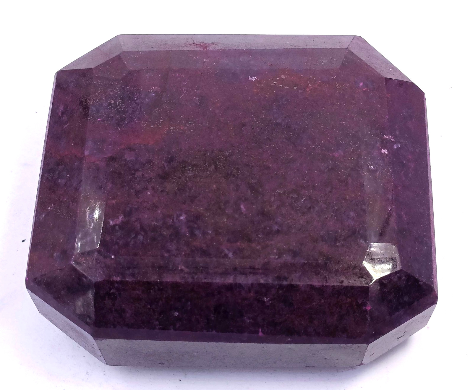 Unique Quality 2827 Ct Natural Red Ruby Emerald Shape IGL Gemstone 6AHG