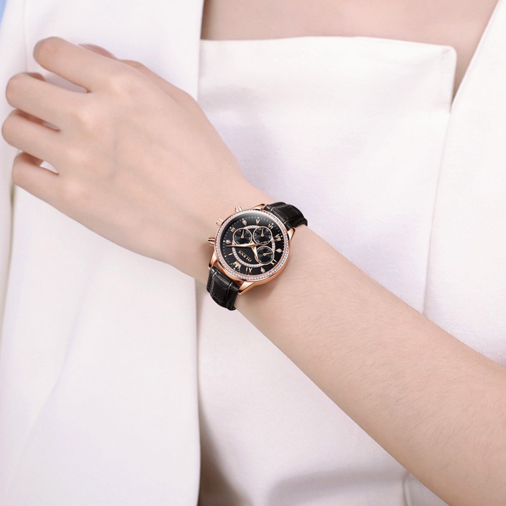 OLEVS 2915 Luminous 3ATM Waterproof Lady New Year Present Leisure Quartz Watch