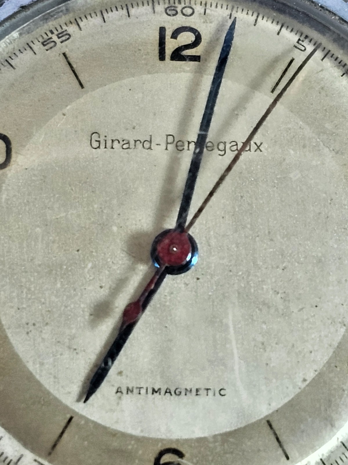 Vintage Girard Perregaux Antimagnetic Men’s Watch Head Only Swiss 1940s -Running