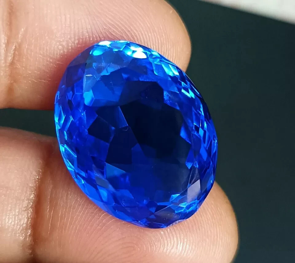 Sapphire Natural Kashmiri Blue Loose Gemstone Oval Cut 20 Ct AAA+ EGL Certified
