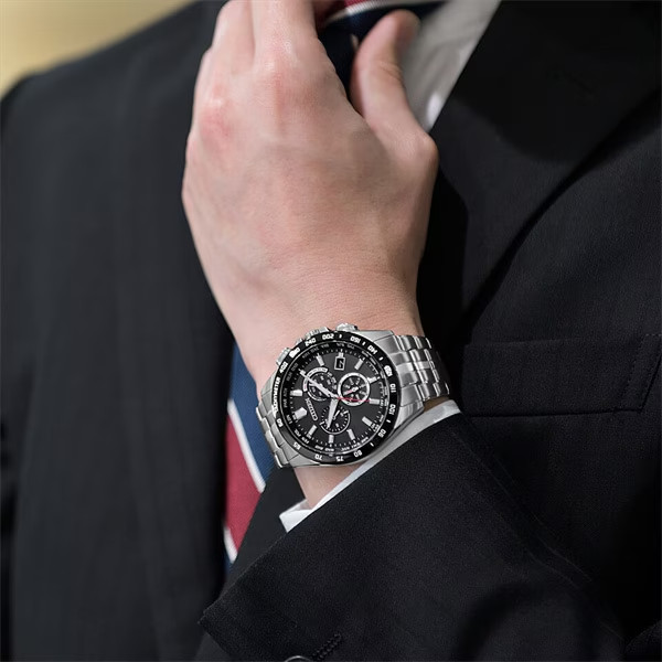 CITIZEN COLLECTION CB5874-90E Eco-Drive Radio Chronograph Men’s Watch